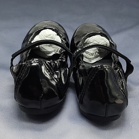 DIESEL BLACK PATENT LEATHER MARY JANE BALLET BABY FLATS BABY NEW WNB SIZE 6 - Picture 7 of 15